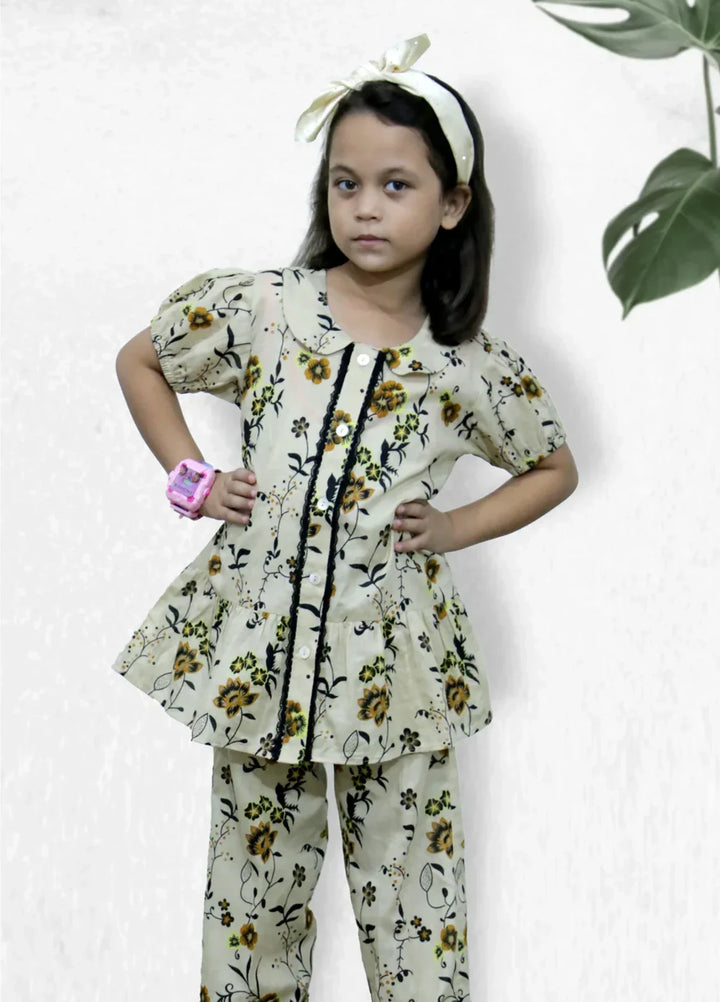 Stitching Cotton Girls Pret Printed 2 Piece Cambric Suit SC25SP-D-35 - Summer Collection