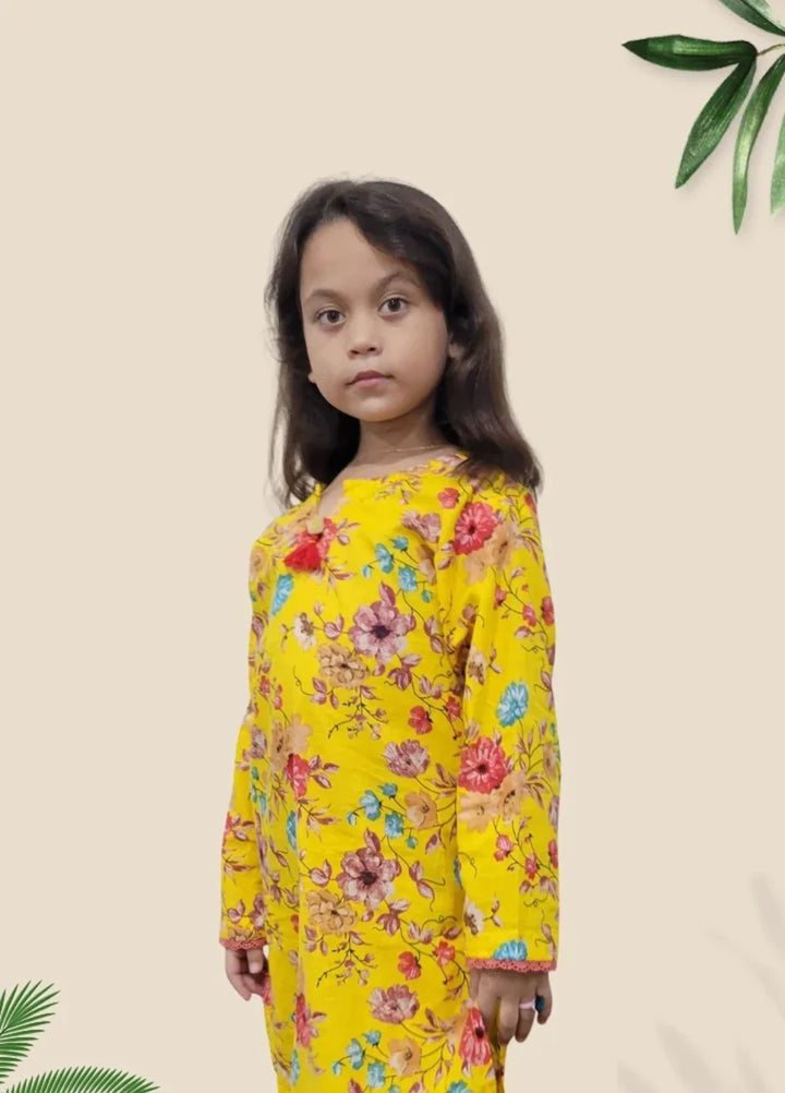 Stitching Cotton Girls Pret Printed 2 Piece Cambric Suit SC25SP-D-17 - Summer Collection