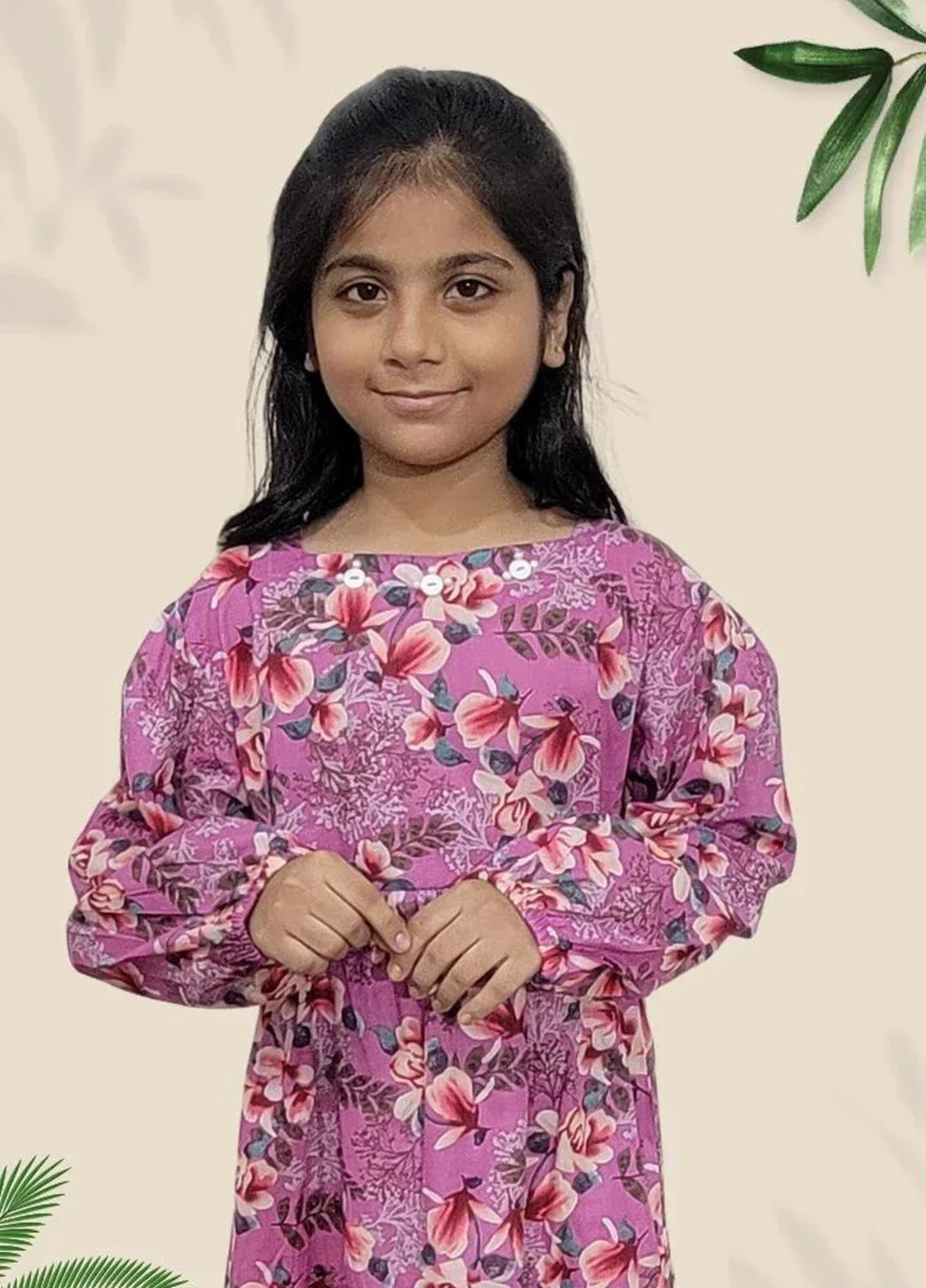 Stitching Cotton Girls Pret Printed 2 Piece Cambric Suit SC25SP-D-57 - Summer Collection