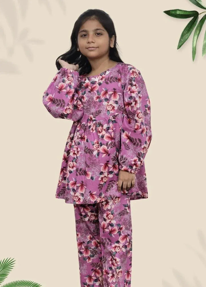 Stitching Cotton Girls Pret Printed 2 Piece Cambric Suit SC25SP-D-57 - Summer Collection