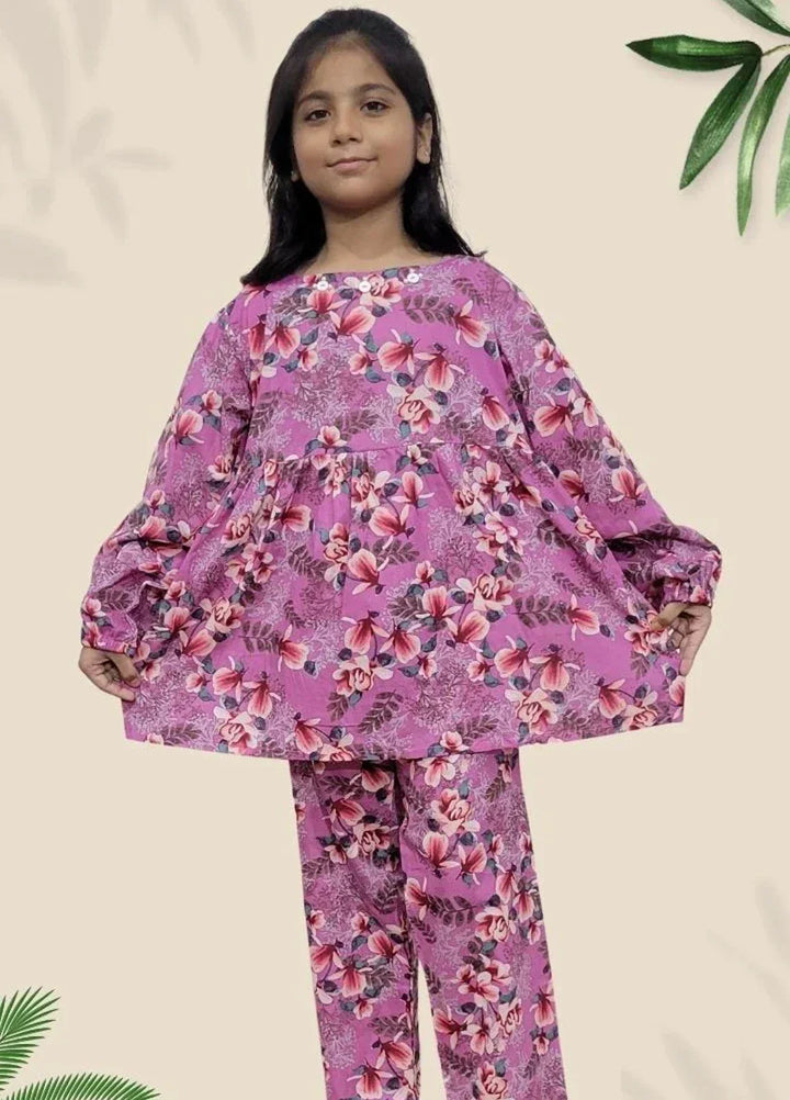 Stitching Cotton Girls Pret Printed 2 Piece Cambric Suit SC25SP-D-57 - Summer Collection