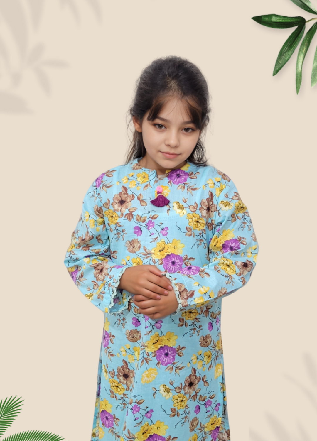 Stitching Cotton Girls Pret Printed 2 Piece Cambric Suit SC25SP-D-59 - Summer Collection