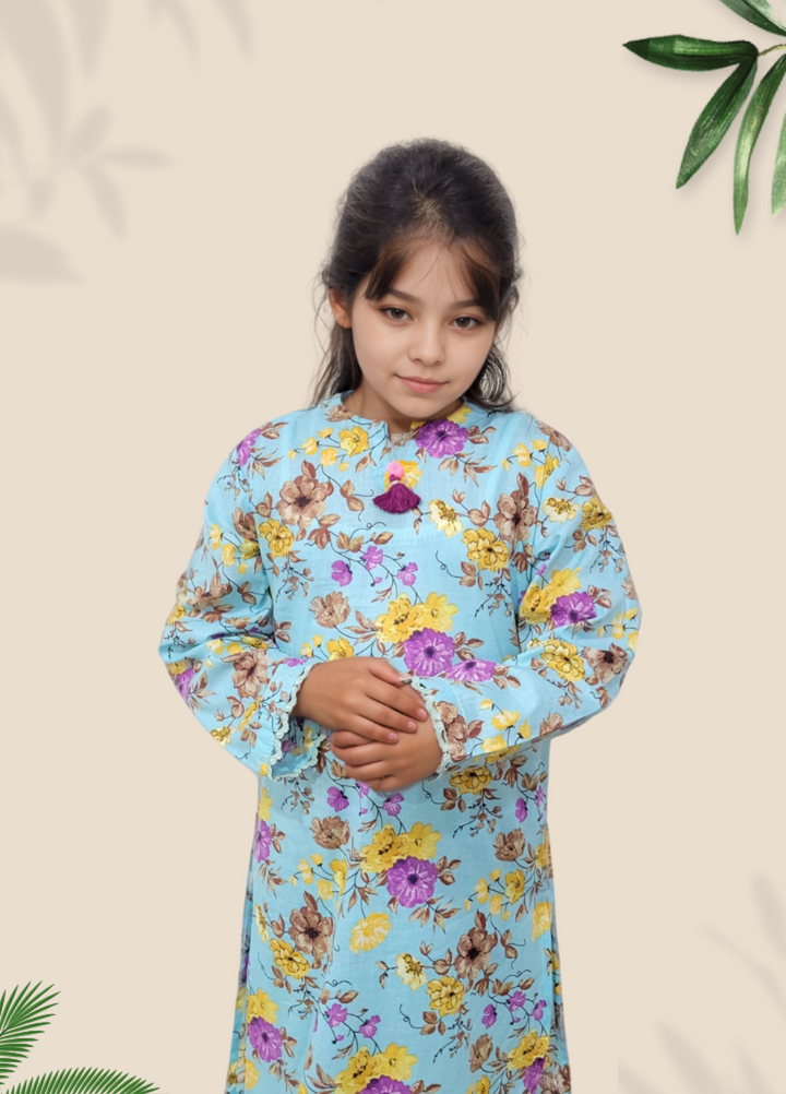 Stitching Cotton Girls Pret Printed 2 Piece Cambric Suit SC25SP-D-59 - Summer Collection