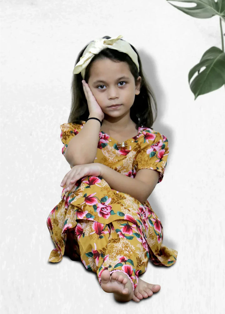 Stitching Cotton Girls Pret Printed 2 Piece Cambric Suit SC25SP-D-06 - Summer Collection