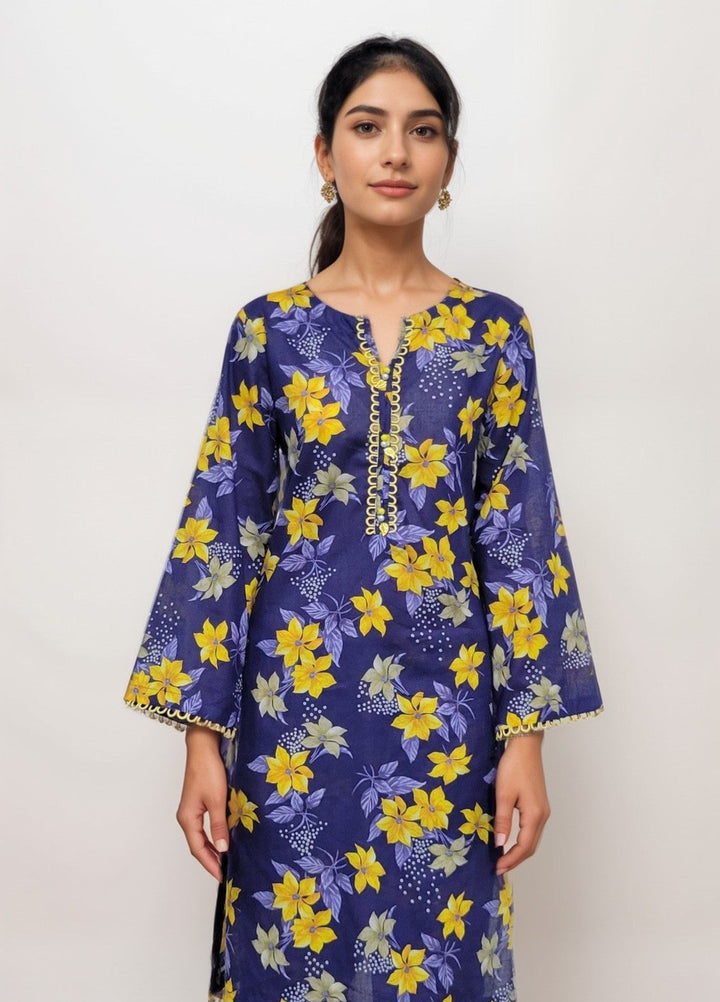 Stitching Cotton Women Pret Printed Cambric 2 Piece Suit SC25WP-D-02 - Winter Collection