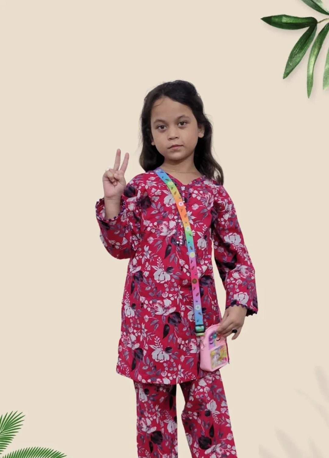 Stitching Cotton Girls Pret Printed 2 Piece Cambric Suit SC25SP-D-40 - Summer Collection