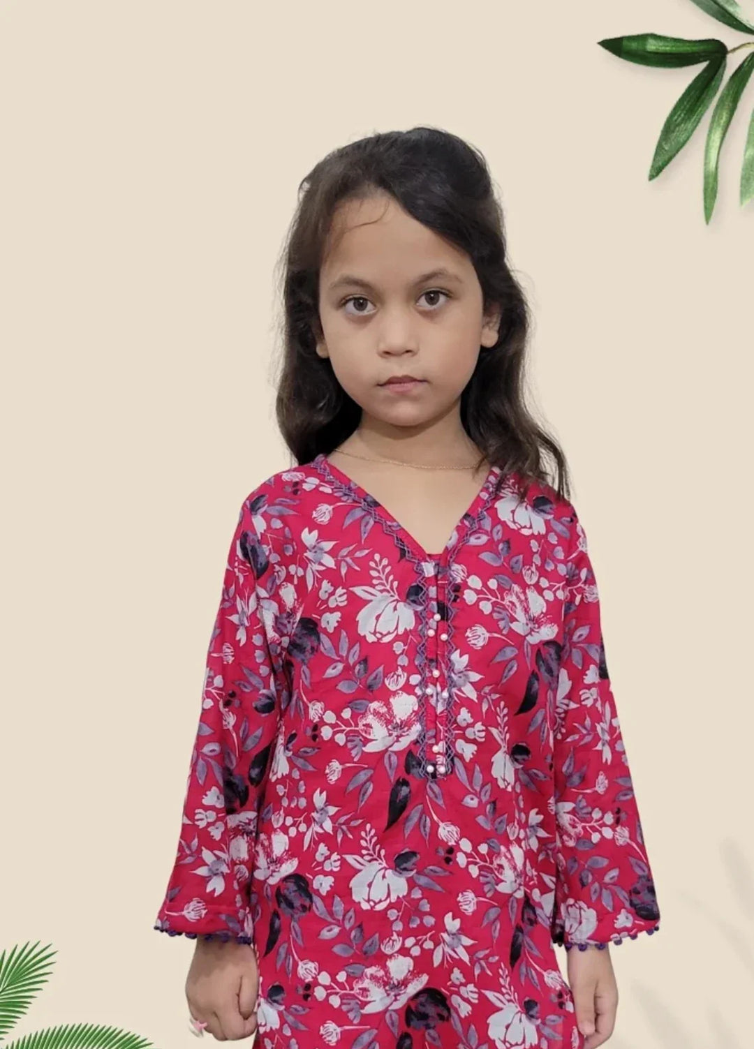 Stitching Cotton Girls Pret Printed 2 Piece Cambric Suit SC25SP-D-40 - Summer Collection