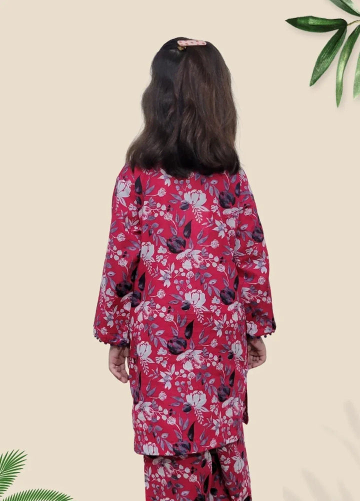 Stitching Cotton Girls Pret Printed 2 Piece Cambric Suit SC25SP-D-40 - Summer Collection