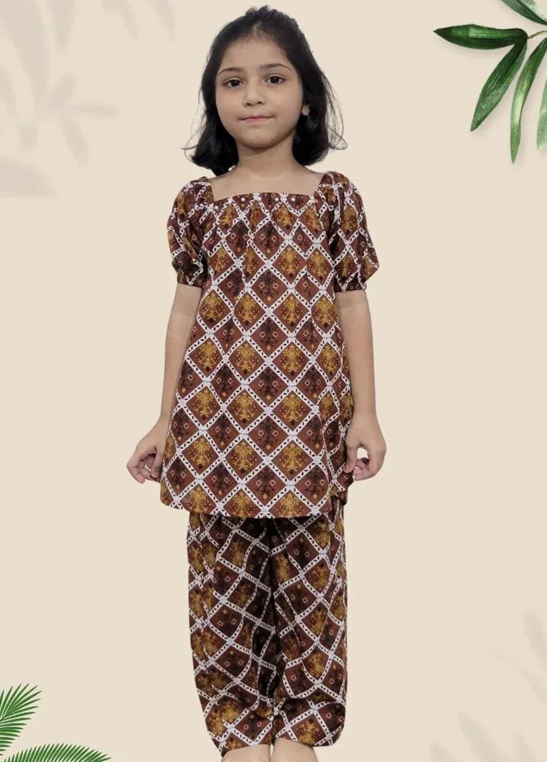 Stitching Cotton Girls Pret Printed 2 Piece Cambric Suit SC25SP-D-51 - Summer Collection