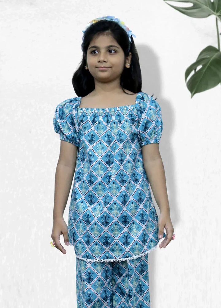 Stitching Cotton Girls Pret Printed 2 Piece Cambric Suit SC25SP-D-42 - Summer Collection