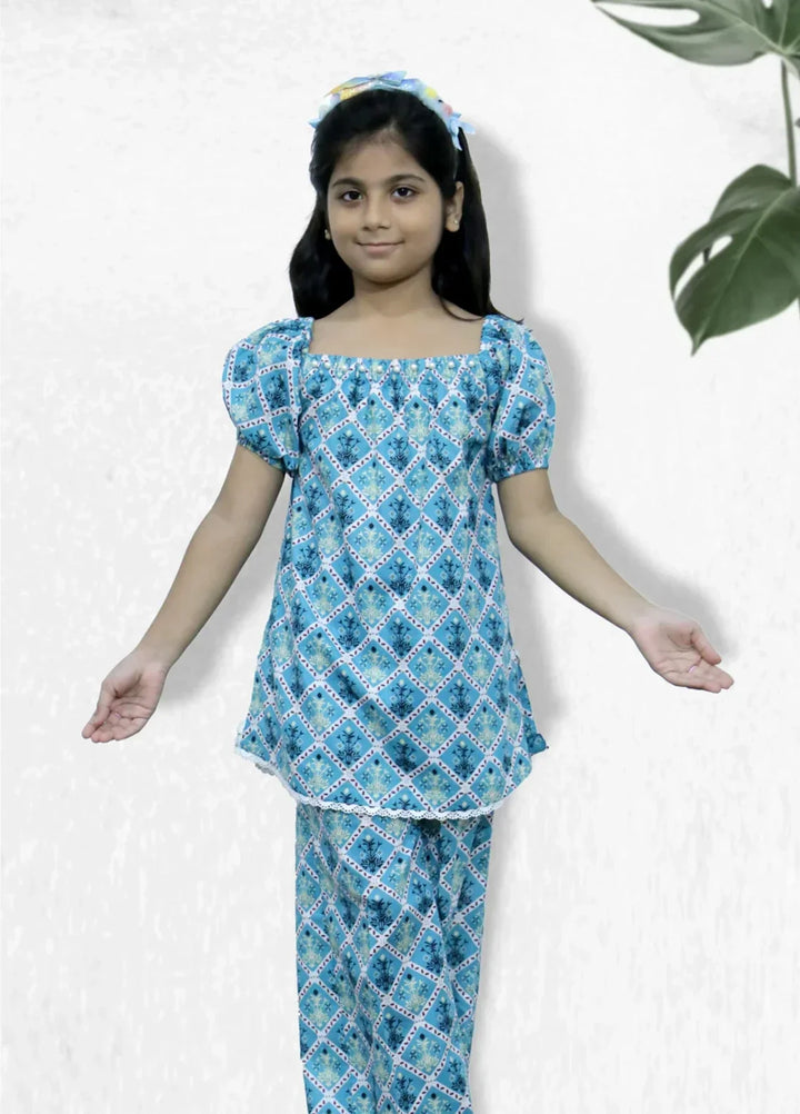 Stitching Cotton Girls Pret Printed 2 Piece Cambric Suit SC25SP-D-42 - Summer Collection