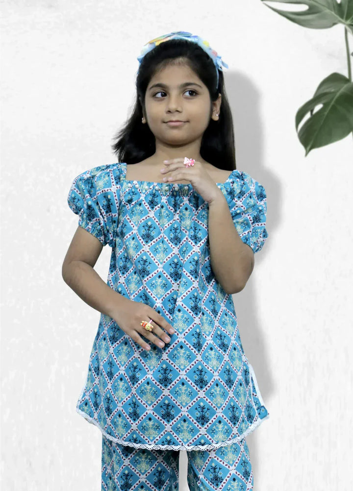 Stitching Cotton Girls Pret Printed 2 Piece Cambric Suit SC25SP-D-42 - Summer Collection
