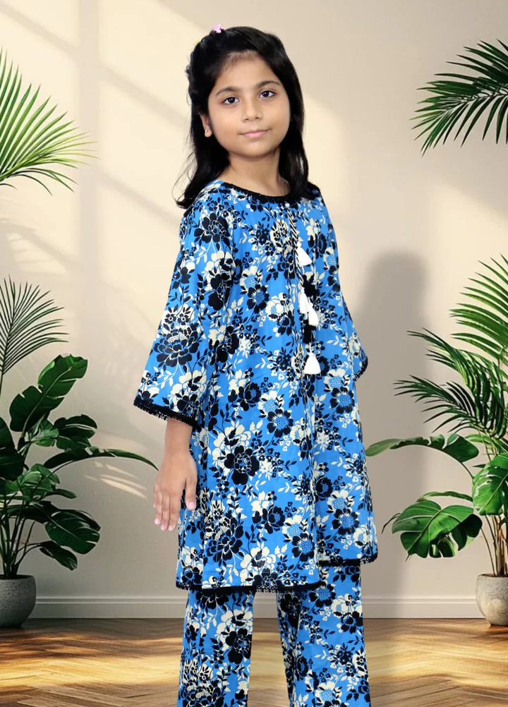 Stitching Cotton Girls Pret Printed 2 Piece Cambric Suit SC25SP-D-32 - Summer Collection