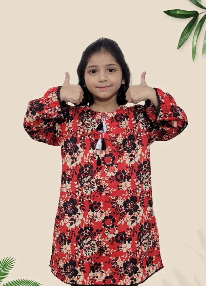 Stitching Cotton Girls Pret Printed 2 Piece Cambric Suit SC25SP-D-48 - Summer Collection