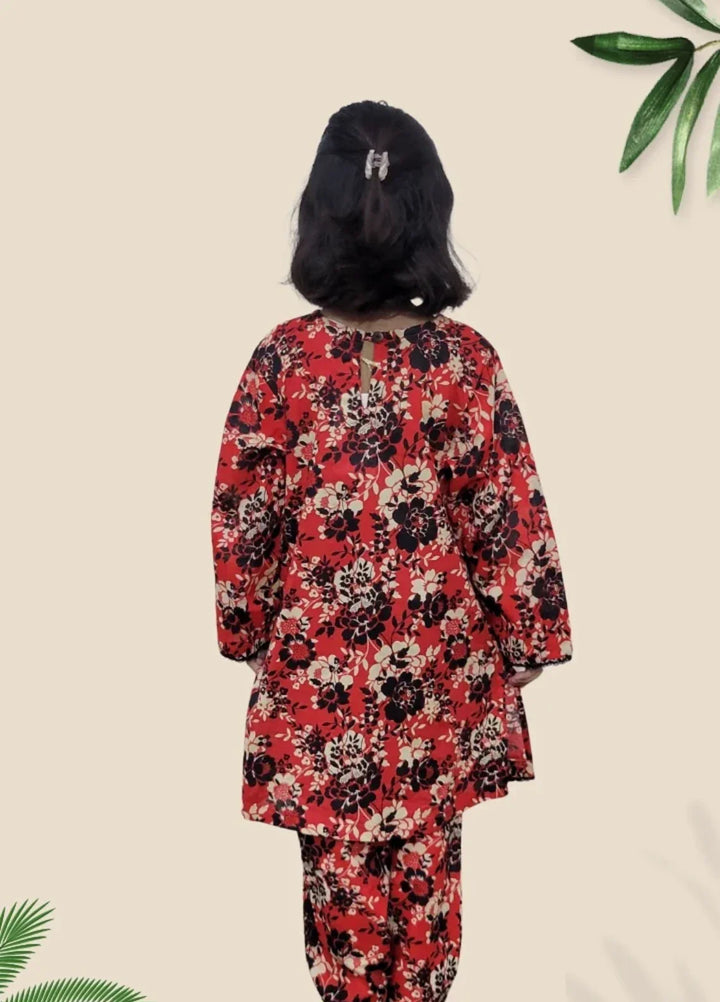 Stitching Cotton Girls Pret Printed 2 Piece Cambric Suit SC25SP-D-48 - Summer Collection