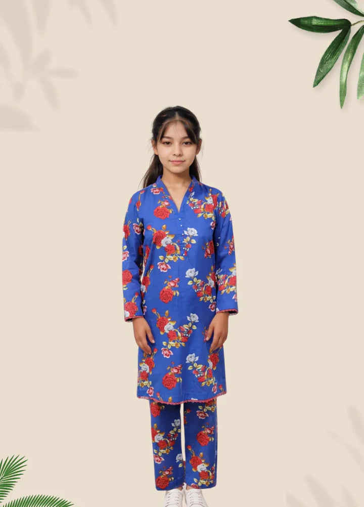 Stitching Cotton Girls Pret Printed 2 Piece Cambric Suit SC25SP-D-58 - Summer Collection
