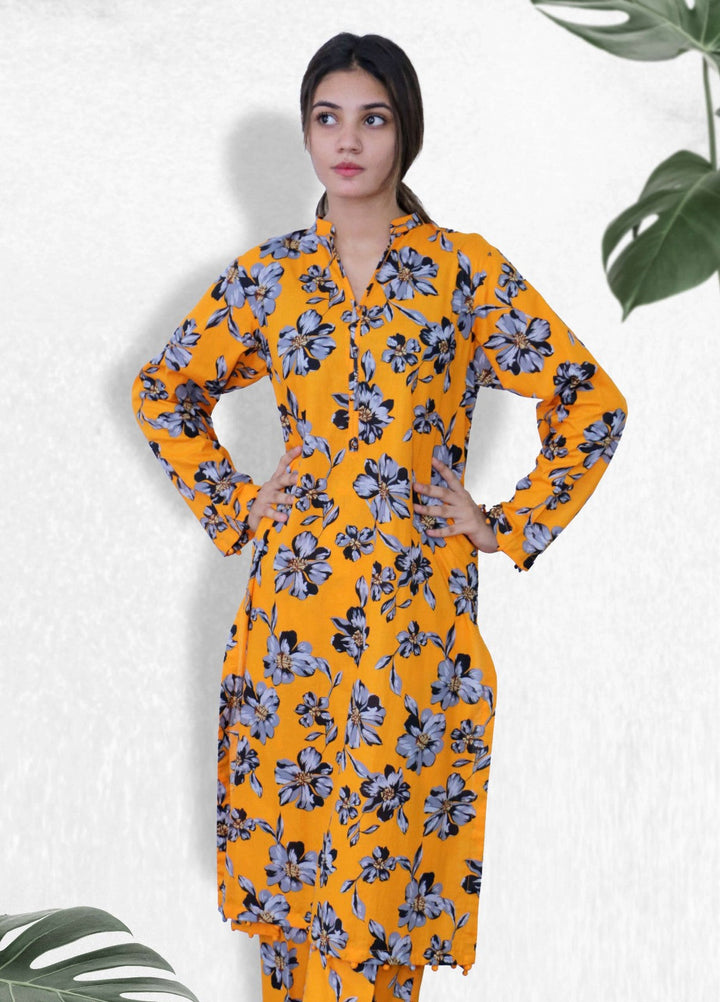 Stitching Cotton Women Pret Printed Cambric 2 Piece Suit SC25WP-D-03 - Summer Collection