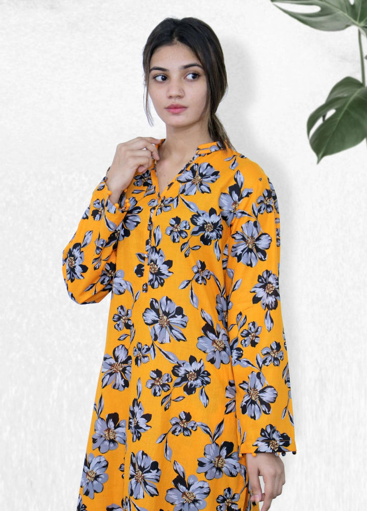 Stitching Cotton Women Pret Printed Cambric 2 Piece Suit SC25WP-D-03 - Summer Collection