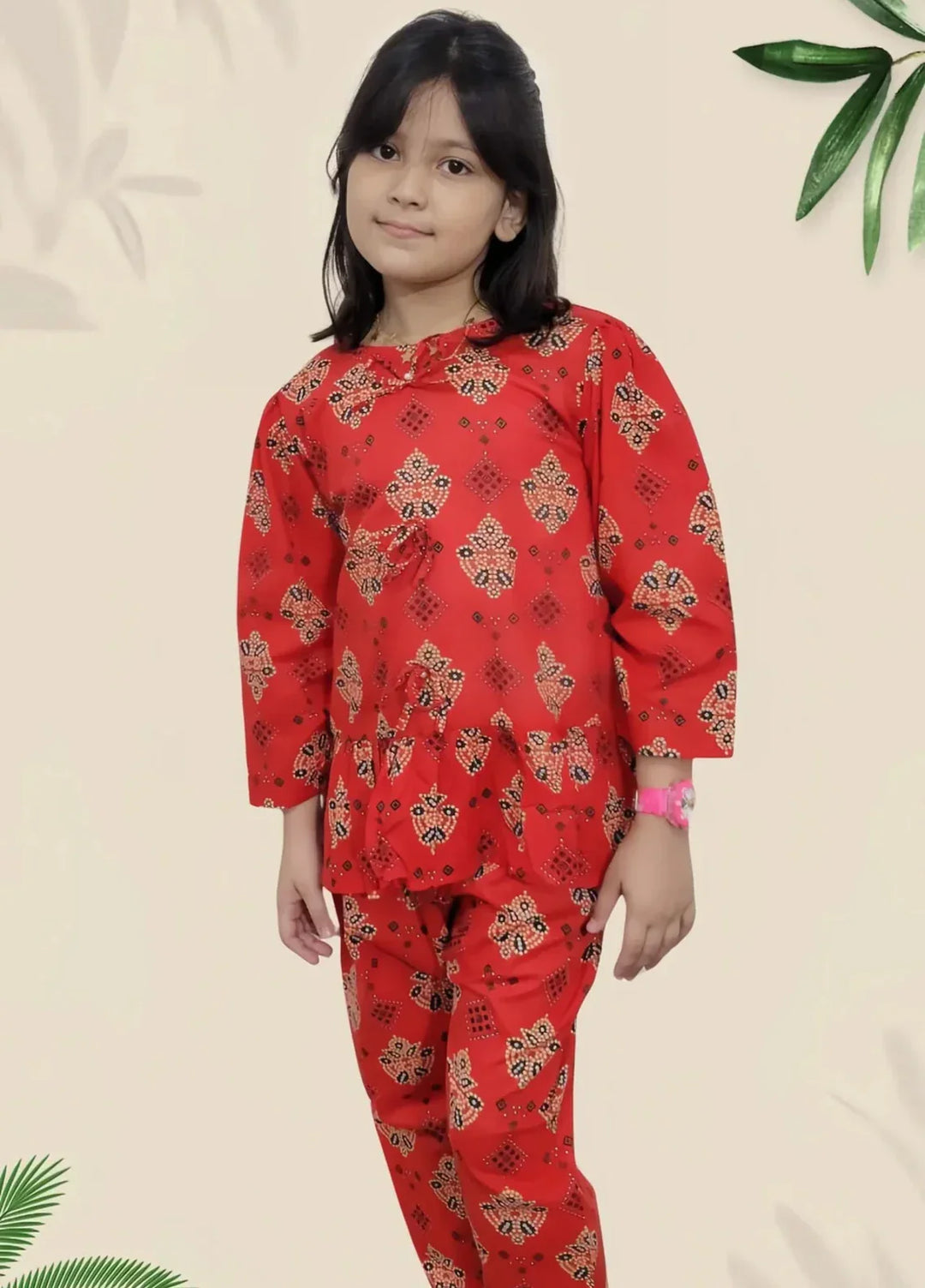 Stitching Cotton Girls Pret Printed 2 Piece Cambric Suit SC25SP-D-65 - Summer Collection