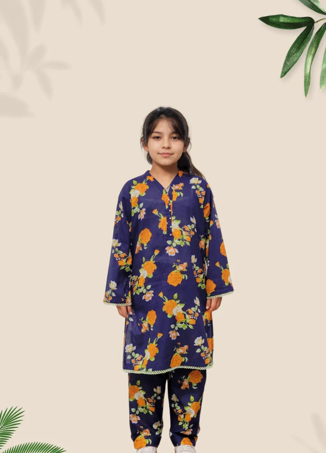 Stitching Cotton Girls Pret Printed 2 Piece Cambric Suit SC25SP-D-10 - Summer Collection