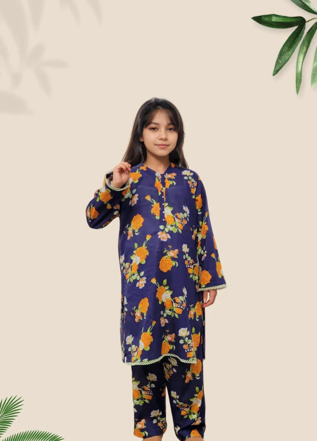 Stitching Cotton Girls Pret Printed 2 Piece Cambric Suit SC25SP-D-10 - Summer Collection