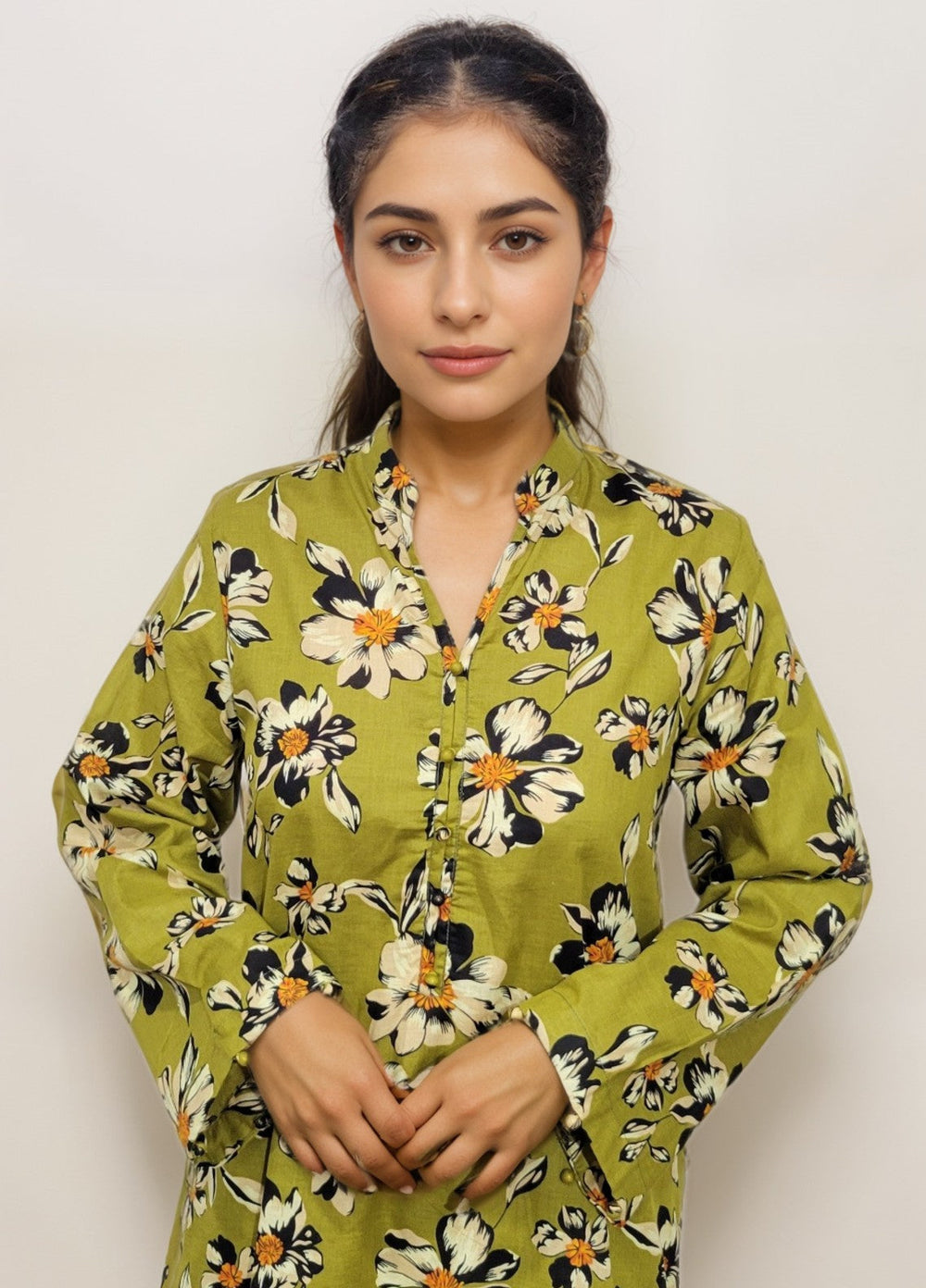 Stitching Cotton Women Pret Printed Cambric 2 Piece Suit SC25WP-D-01 - Winter Collection