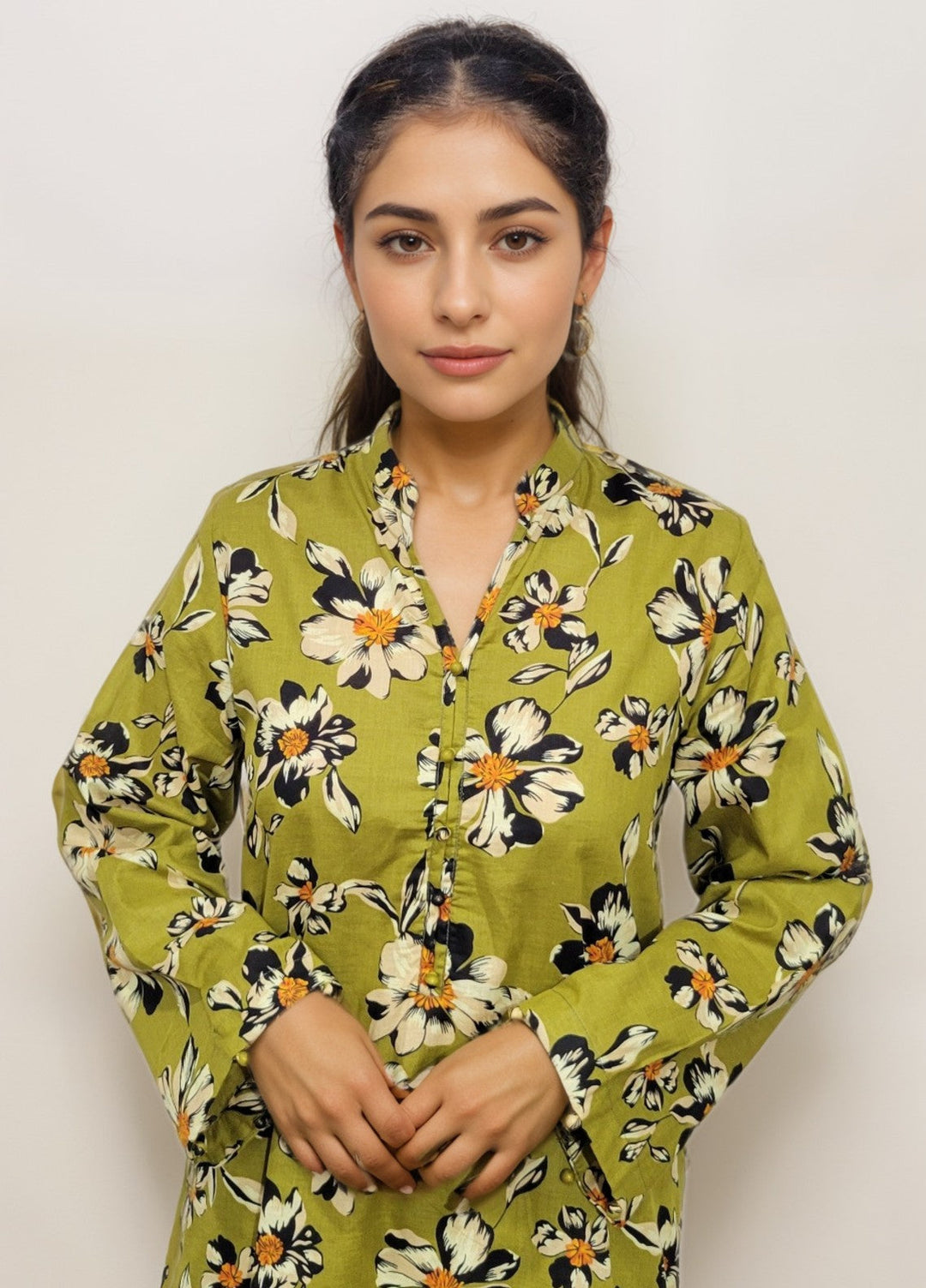 Stitching Cotton Women Pret Printed Cambric 2 Piece Suit SC25WP-D-01 - Winter Collection