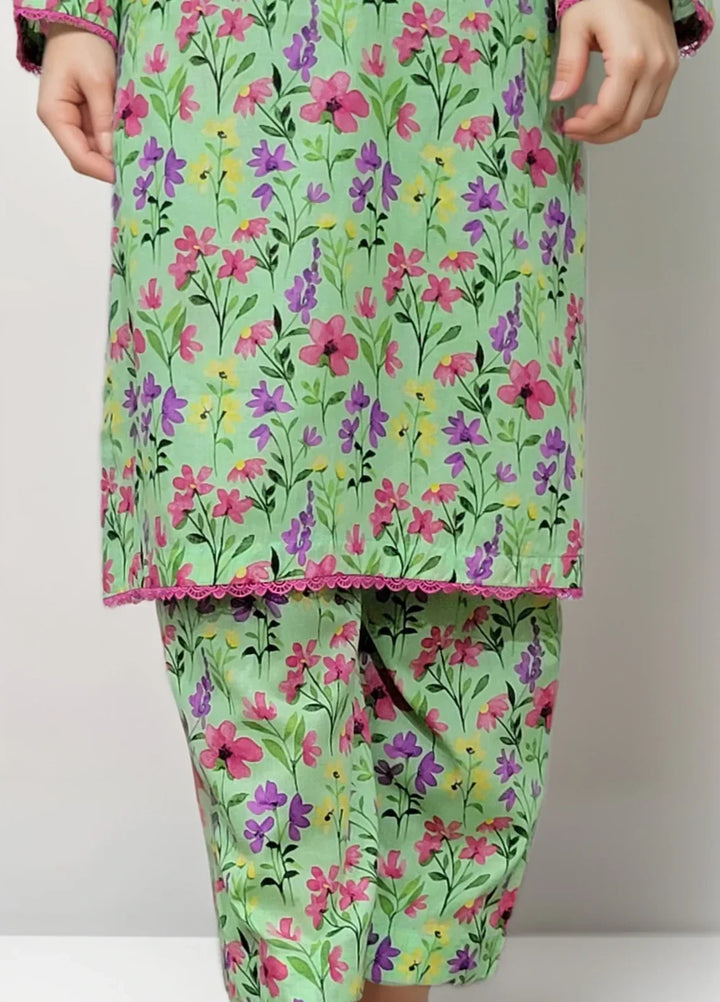 Stitching Cotton Women Pret Pure Cambric 2 Piece Printed Suit D-16 - SummerCollection