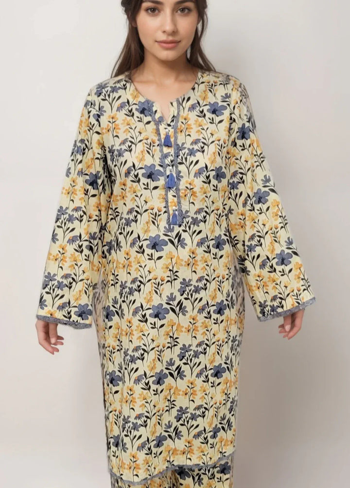 Stitching Cotton Women Pret Pure Cambric 2 Piece Printed Suit D-36 - SummerCollection