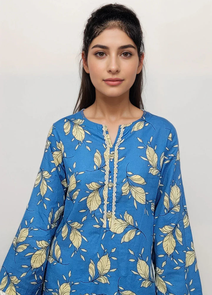 Stitching Cotton Women Pret Pure Cambric 2 Piece Printed Suit D-38 - SummerCollection