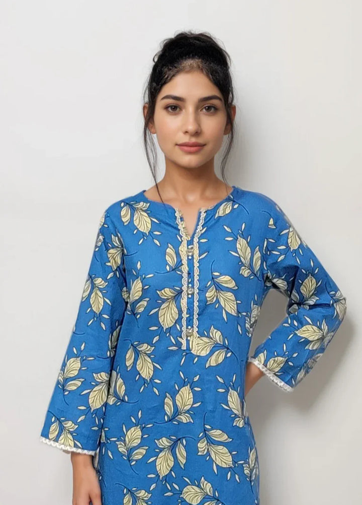 Stitching Cotton Women Pret Pure Cambric 2 Piece Printed Suit D-38 - SummerCollection