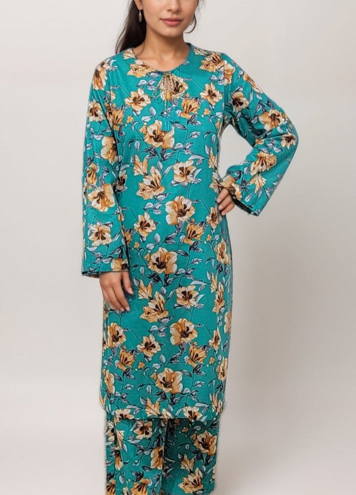 Stitching Cotton Women Pret Pure Cambric 2 Piece Printed Suit D-14 - SummerCollection