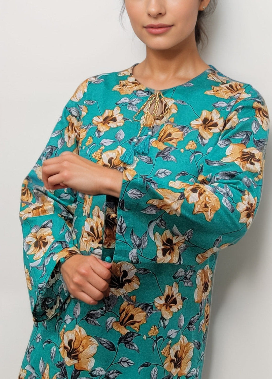 Stitching Cotton Women Pret Pure Cambric 2 Piece Printed Suit D-14 - SummerCollection