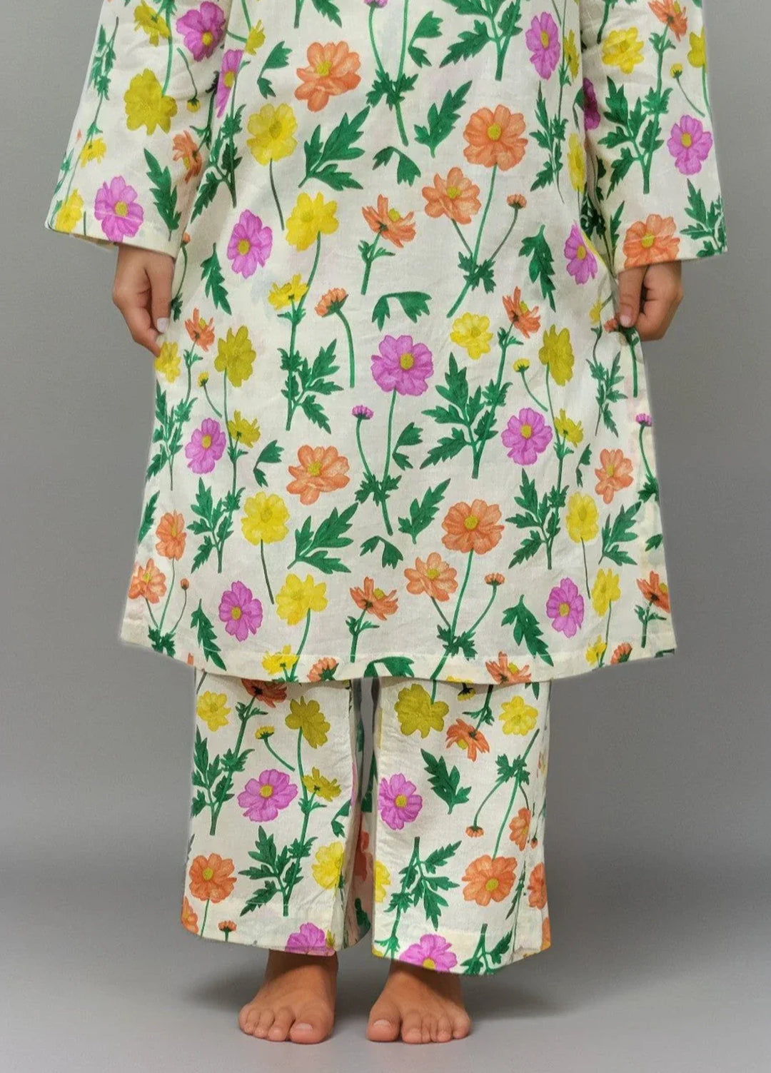 Stitching Cotton Women Pret Pure Cambric 2 Piece Printed Suit D-20 - SummerCollection