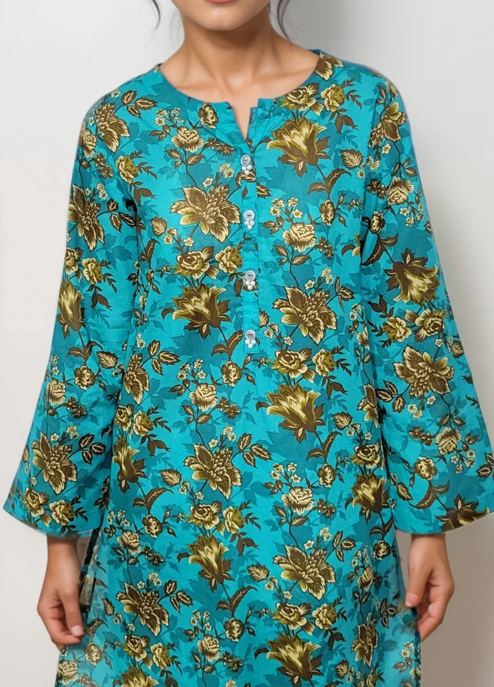 Stitching Cotton Women Pret Pure Cambric 2 Piece Printed Suit D-31 - SummerCollection