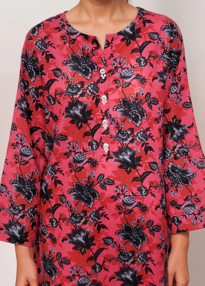 Stitching Cotton Women Pret Pure Cambric 2 Piece Printed Suit D-29 - SummerCollection