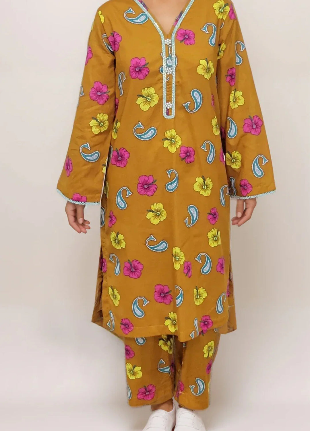 Stitching Cotton Women Pret Pure Cambric 2 Piece Printed Suit D-24 - SummerCollection