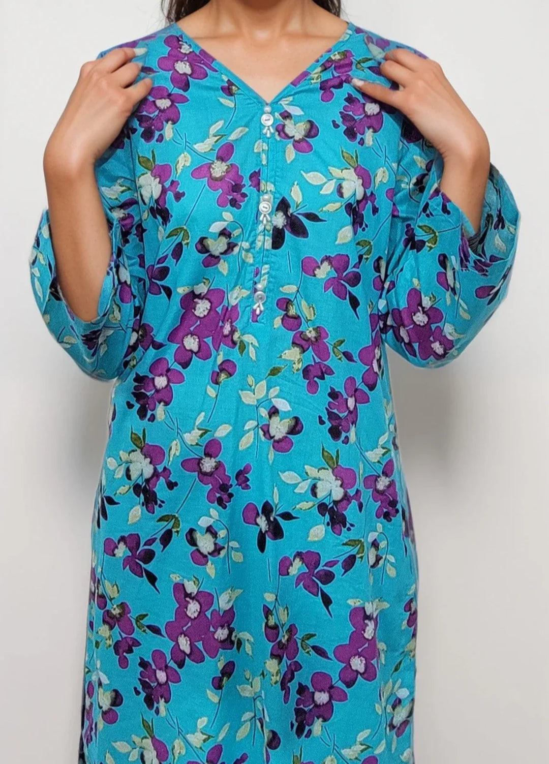 Stitching Cotton Women Pret Pure Cambric 2 Piece Printed Suit D-39 - SummerCollection