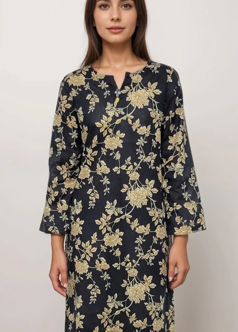 Stitching Cotton Women Pret Pure Cambric 2 Piece Printed Suit D-11 - SummerCollection