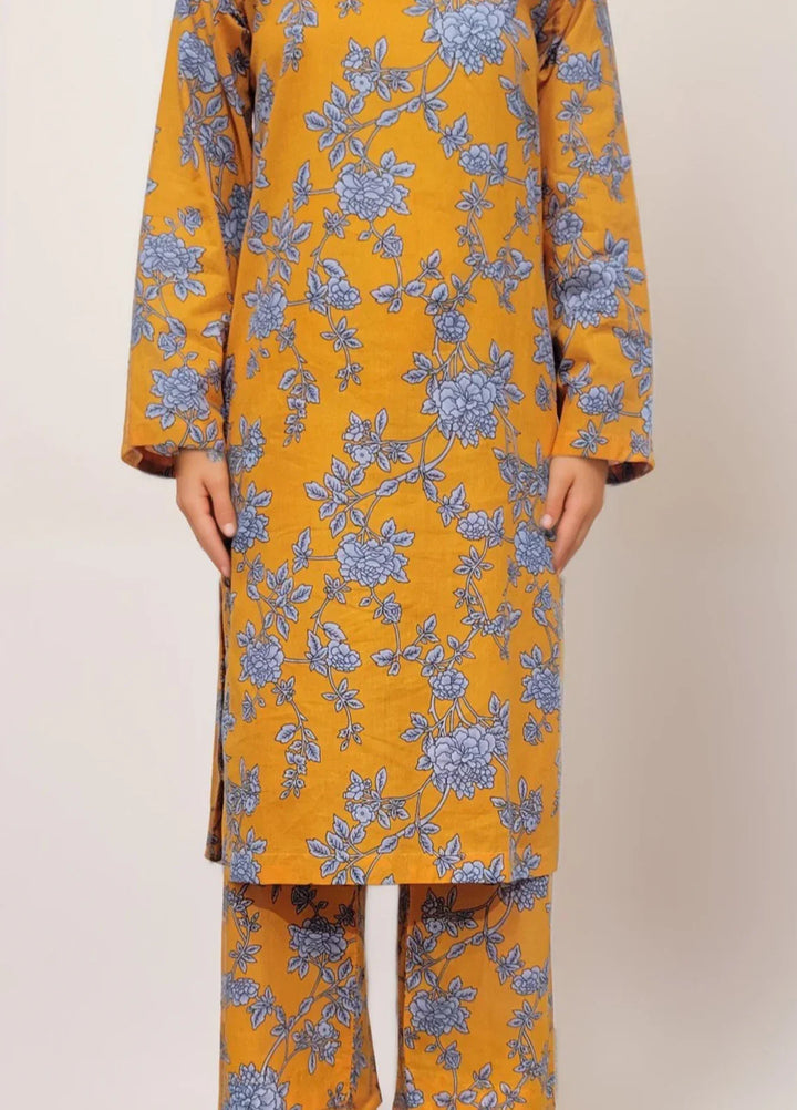 Stitching Cotton Women Pret Pure Cambric 2 Piece Printed Suit D-07 - SummerCollection