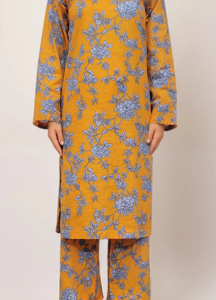 Stitching Cotton Women Pret Pure Cambric 2 Piece Printed Suit D-07 - SummerCollection