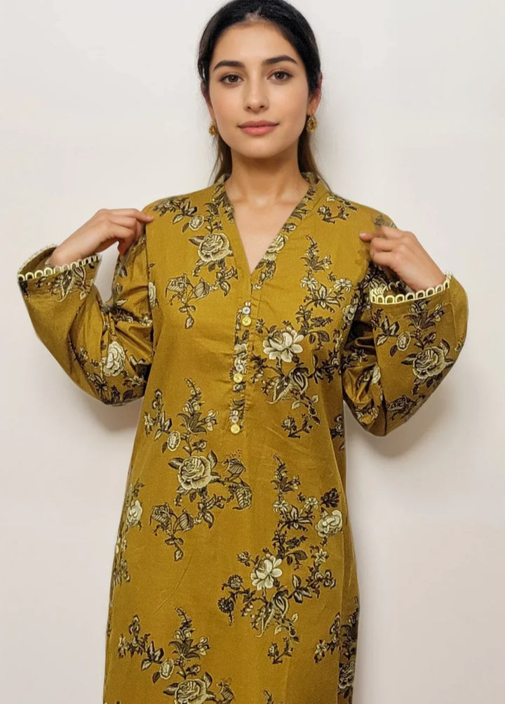 Stitching Cotton Women Pret Pure Cambric 2 Piece Printed Suit D-30 - SummerCollection