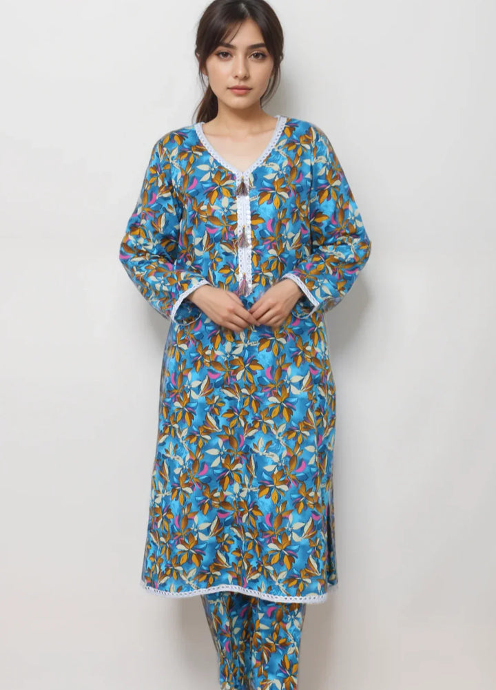Stitching Cotton Women Pret Pure Cambric 2 Piece Printed Suit D-37 - SummerCollection