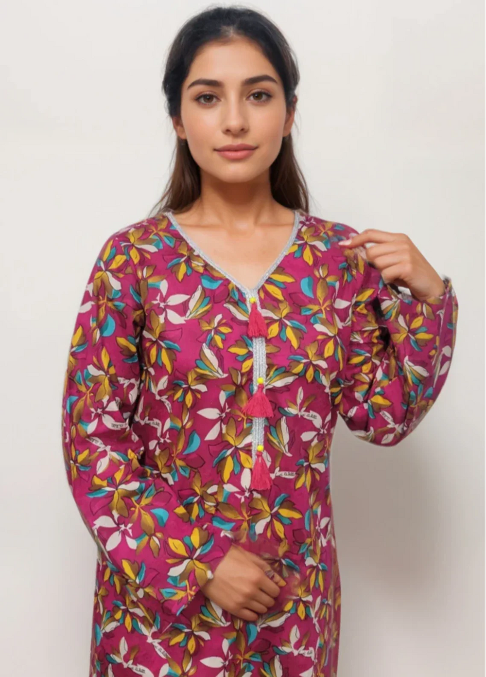 Stitching Cotton Women Pret Pure Cambric 2 Piece Printed Suit D-10 - SummerCollection