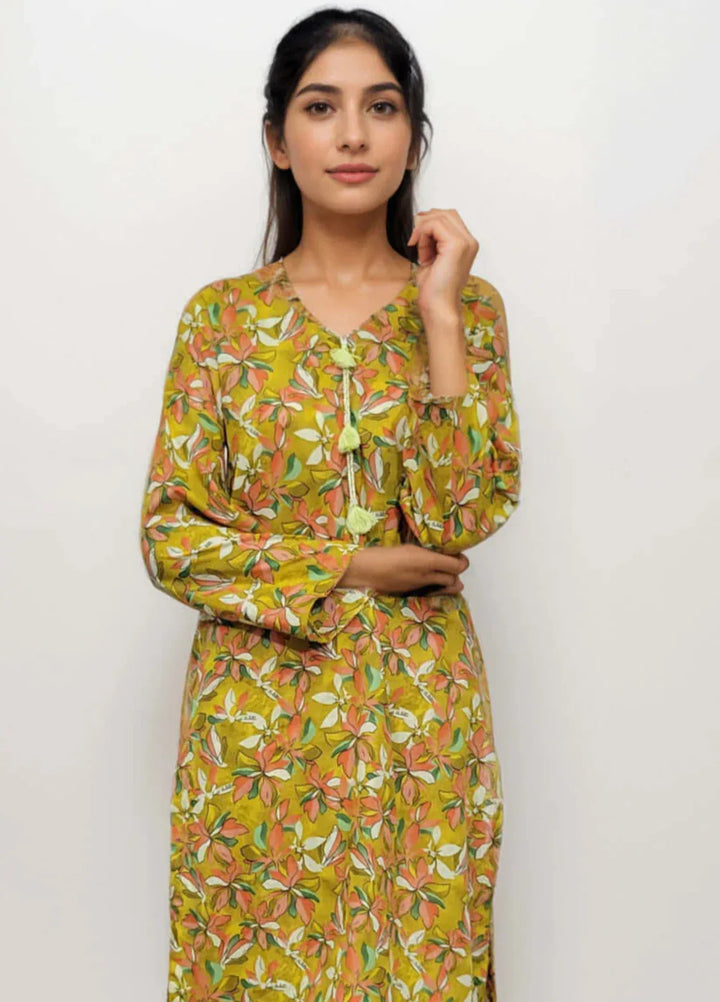 Stitching Cotton Women Pret Pure Cambric 2 Piece Printed Suit D-22 - SummerCollection