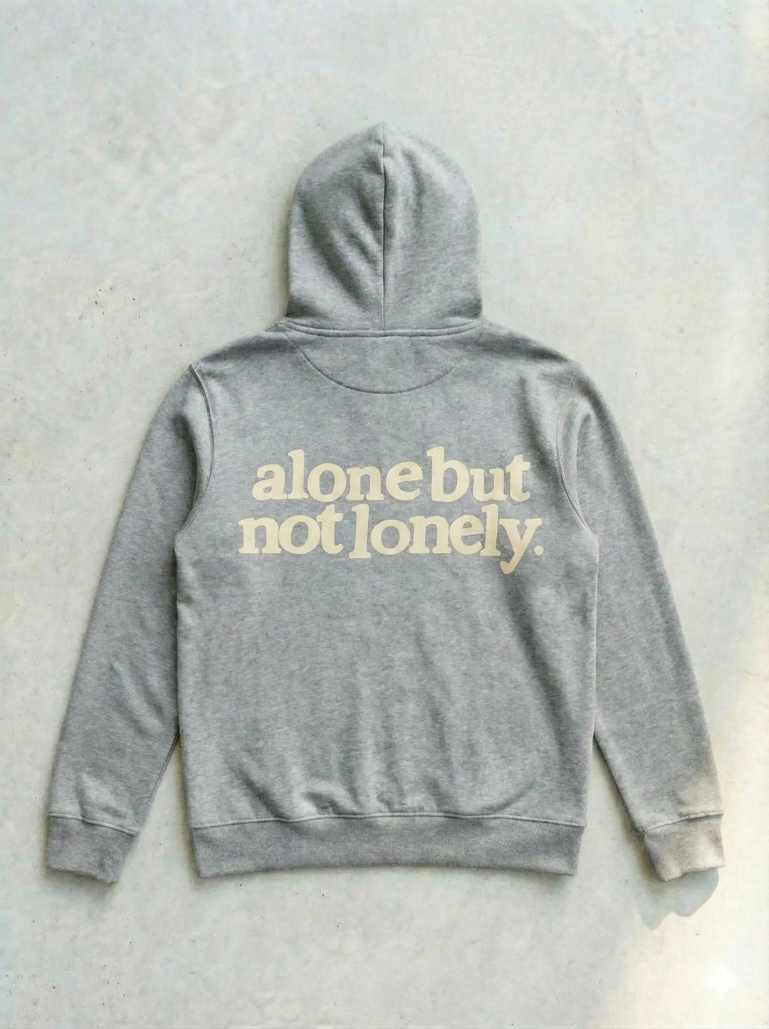 Urban Cut Unisex RTW Printed Fleece 1 Piece Suit Alone But Not Lonely Hoodie Casual Collection