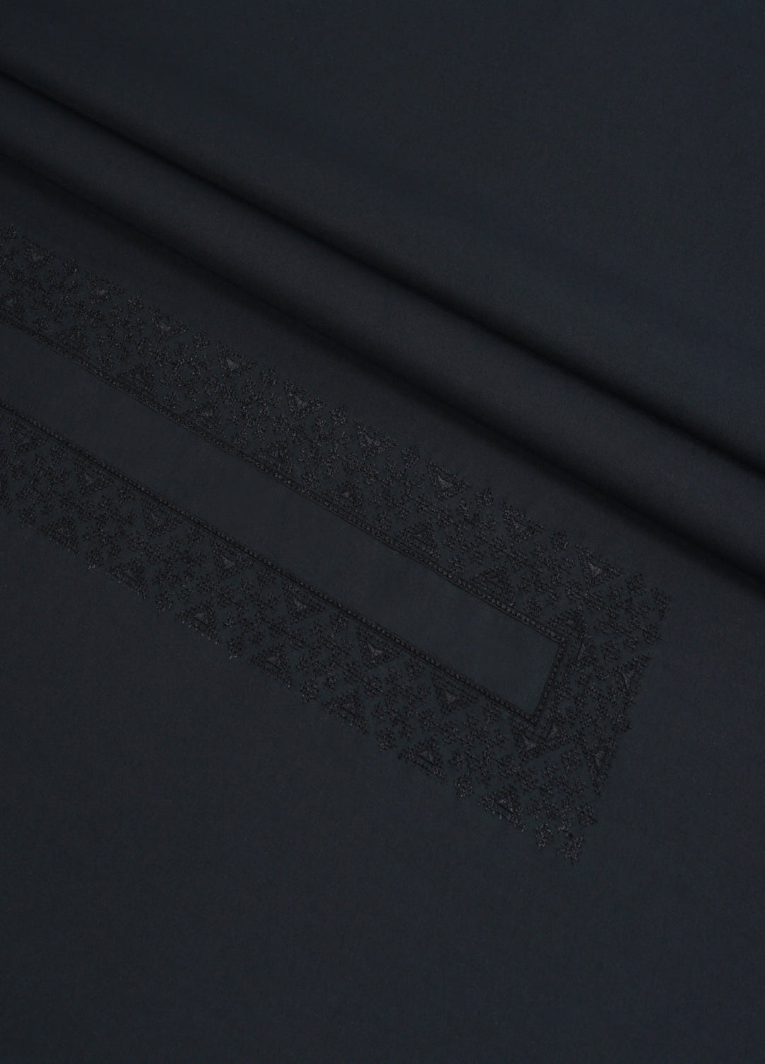 Monochrome by Fabrich Mens Unstitched Embroidered Cotton Kameez Shalwar GTS-FE-037 - Festive Collection