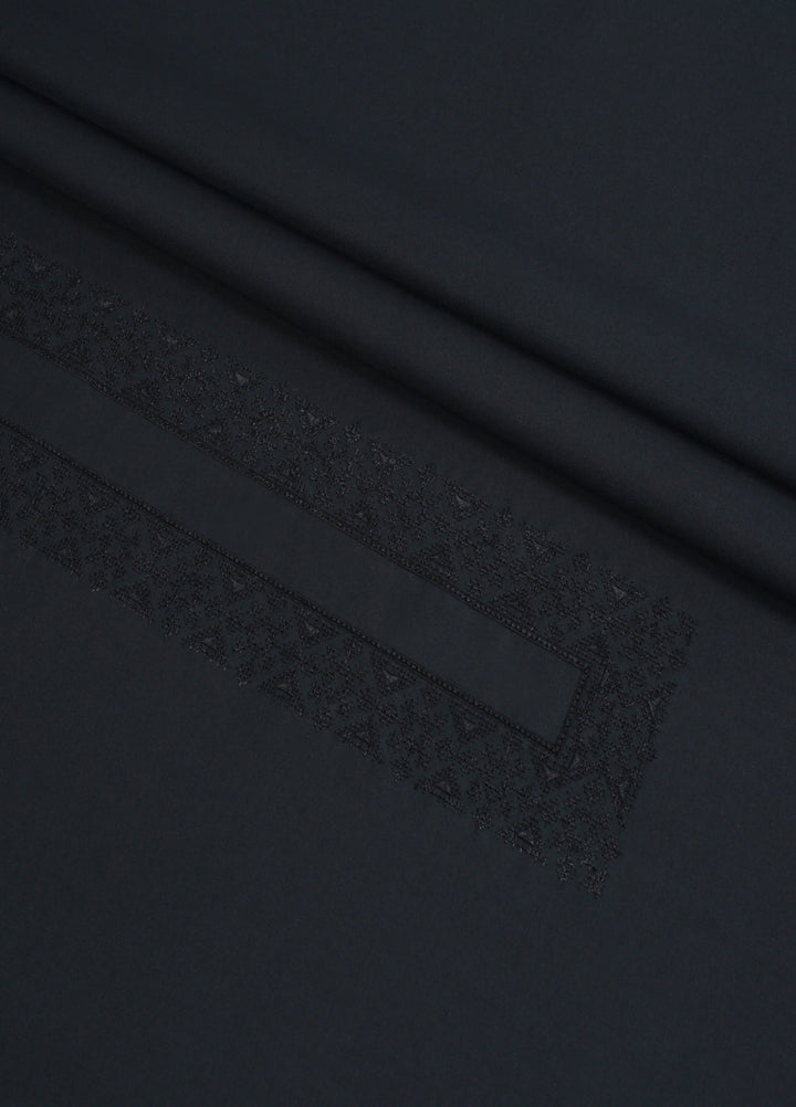 Monochrome by Fabrich Mens Unstitched Embroidered Cotton Kameez Shalwar GTS-FE-037 - Festive Collection