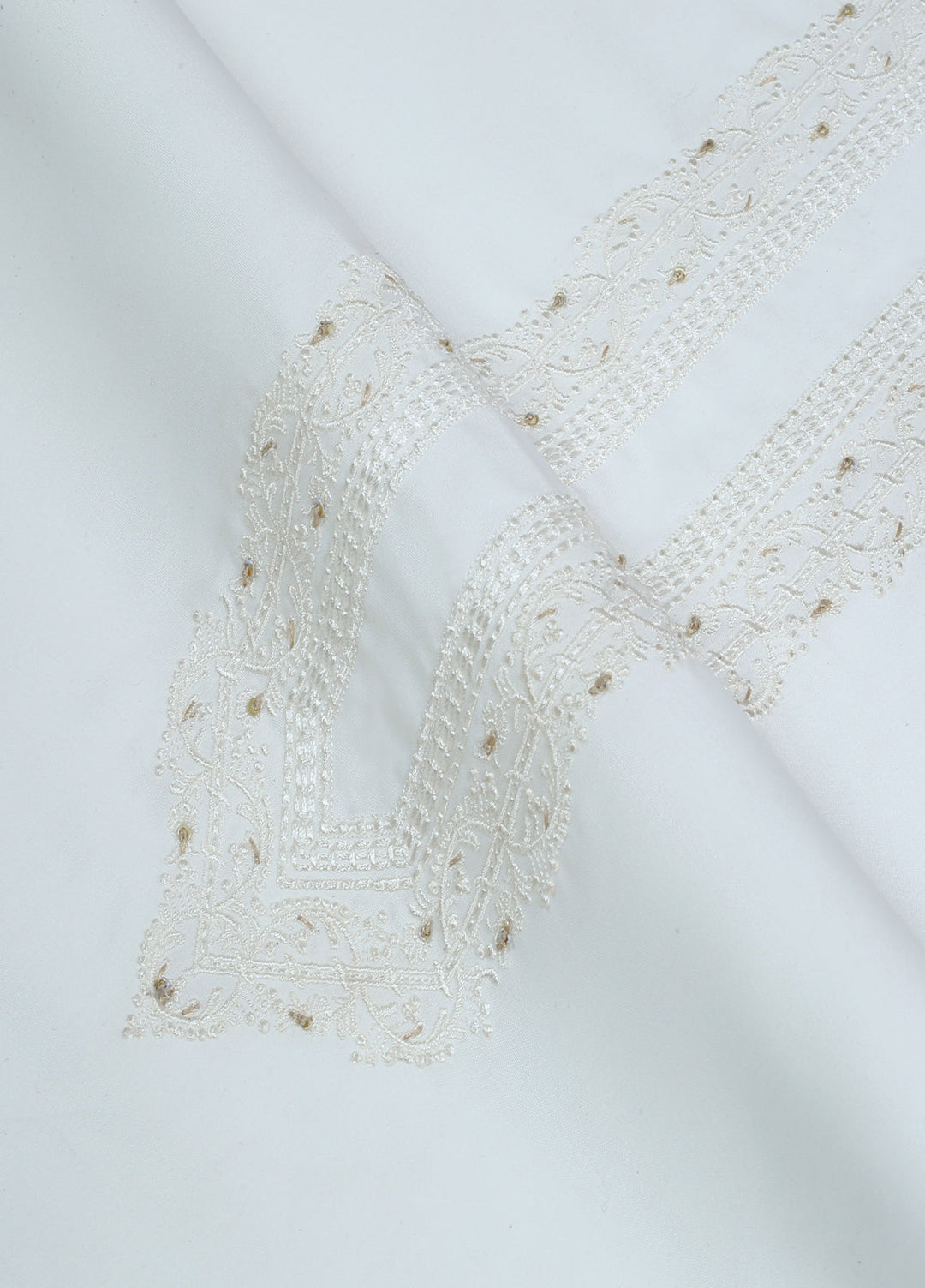 Monochrome by Fabrich Mens Unstitched Embroidered Cotton Kameez Shalwar GTS-FE-033 - Festive Collection