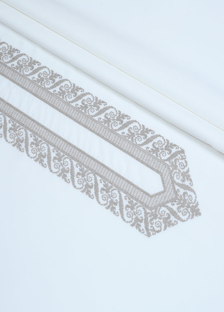 Monochrome by Fabrich Mens Unstitched Embroidered Cotton Kameez Shalwar GTS-FE-032 - Festive Collection